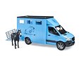 MB Sprinter voor dierentransport met paardenfiguur - Bruder 2674