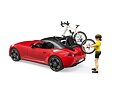 Sport DODGE met racefiets en figuur - Bruder 3485