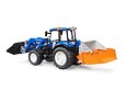 New Holland T5.120 met voorlader, kipbak en vorken - Bruder 2187
