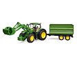 John Deere 7R 350 trekker met voorlader en aanhanger - Bruder 3155