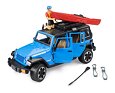 Jeep Wrangler Rubicon Unlimited met kajak en kajakker - Bruder 2529