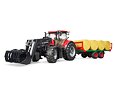 CASE IH Optum 300 CVX met voorlader en pakketdrager - Bruder 3198