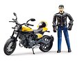 Ducati Scrambler Vol gas met motorfiguur - Bruder 63053