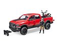 Off-road auto RAM, motorfiets Scrambler Ducati Desert Sled met figuur - Bruder 2502