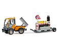 VarioCar met platform en aanhanger voor verkeersveiligheid - Bruder 2693