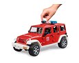 Jeep Wrangler brandweerwagen met brandweerman figuur - Bruder 2528