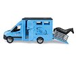 MB Sprinter voor dierentransport met paardenfiguur - Bruder 2674
