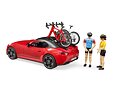 Sport DODGE met racefiets en figuur - Bruder 3485