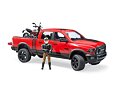 Off-road auto RAM, motorfiets Scrambler Ducati Desert Sled met figuur - Bruder 2502