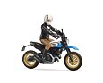 Ducati Scrambler Desert Slede met motorfiguur - Bruder 63051